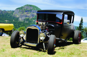 Vintage wheels at Bonneville Gorge Days