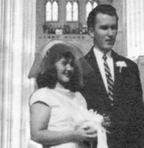 Our wedding day, 1957